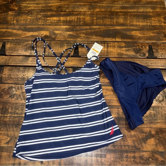 Nautica Striped Tankini Sz Small NWT - Picture 4 of 9